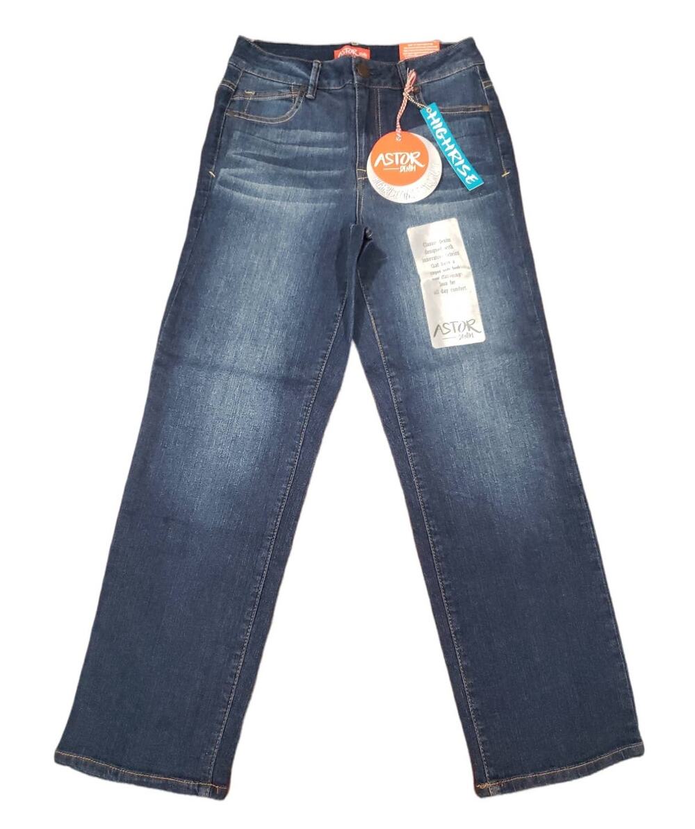 Astor Denim High Rise Ankle Straight Dark Washed Denim Blue Jeans BNWT - Size 5